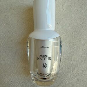 AGENT NATEUR acid (wash) lactic acid skin brightening cleanser 15ml 0.5oz NEW